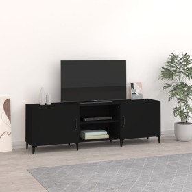 Mueble para TV madera de ingeniería negro 150x30x50 cm de vidaXL, Muebles TV - Ref: Foro24-812628, Precio: 136,85 €, Descuent...