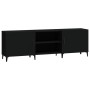 Mueble para TV madera de ingeniería negro 150x30x50 cm de vidaXL, Muebles TV - Ref: Foro24-812628, Precio: 136,85 €, Descuent...