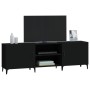 Mueble para TV madera de ingeniería negro 150x30x50 cm de vidaXL, Muebles TV - Ref: Foro24-812628, Precio: 136,85 €, Descuent...