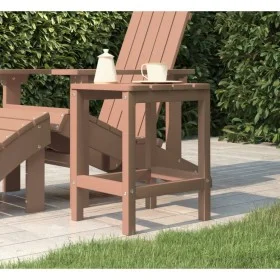Mesa de jardín Adirondack HDPE marrón 38x38x46 cm de vidaXL, Mesas de jardín - Ref: Foro24-318643, Precio: 30,77 €, Descuento: %