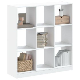 Estantería de madera de ingeniería blanca 102x32x108 cm en Librerías y estanterías | Comprar online en Foru.es
