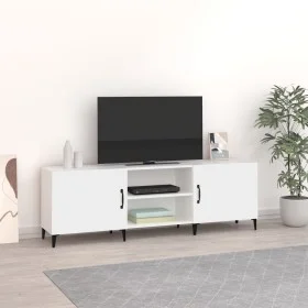 White engineered wood TV cabinet 150x30x50 cm by vidaXL, TV Furniture - Ref: Foro24-812627, Price: 100,66 €, Discount: %