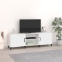 Mueble para TV madera de ingeniería blanco 150x30x50 cm de vidaXL, Muebles TV - Ref: Foro24-812627, Precio: 102,23 €, Descuen...