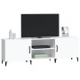 Mueble para TV madera de ingeniería blanco 150x30x50 cm de vidaXL, Muebles TV - Ref: Foro24-812627, Precio: 102,23 €, Descuen...