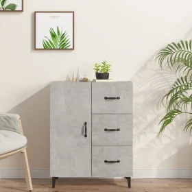 Aparador de madera de ingeniería gris hormigón 69,5x34x90 cm de vidaXL, Aparadores - Ref: Foro24-812181, Precio: 87,25 €, Des...