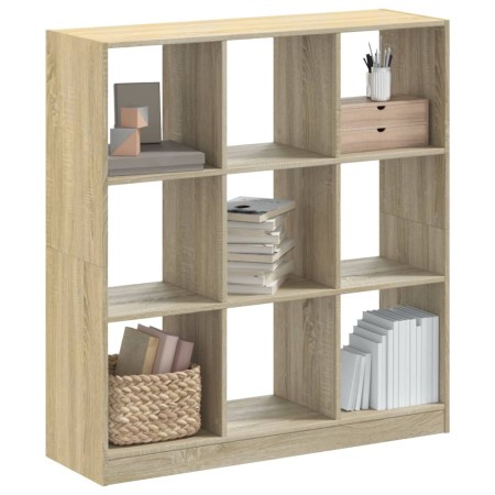 Estantería de madera de ingeniería roble Sonoma 102x32x108 cm en Librerías y estanterías | Comprar online en Foru.es