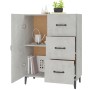 Aparador de madera de ingeniería gris hormigón 69,5x34x90 cm de vidaXL, Aparadores - Ref: Foro24-812181, Precio: 88,38 €, Des...