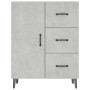 Aparador de madera de ingeniería gris hormigón 69,5x34x90 cm de vidaXL, Aparadores - Ref: Foro24-812181, Precio: 88,38 €, Des...