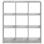 Estantería de madera de ingeniería gris hormigón 102x32x108 cm en Librerías y estanterías | Comprar online en Foru.es