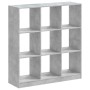 Estantería de madera de ingeniería gris hormigón 102x32x108 cm en Librerías y estanterías | Comprar online en Foru.es