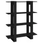 Estantería/divisor de espacios negro 100x30x123,5 cm de vidaXL, Librerías y estanterías - Ref: Foro24-811539, Precio: 61,01 €...