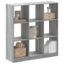 Estantería madera de ingeniería gris Sonoma 102x32x108 cm en Librerías y estanterías | Comprar online en Foru.es