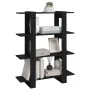 Estantería/divisor de espacios negro 100x30x123,5 cm de vidaXL, Librerías y estanterías - Ref: Foro24-811539, Precio: 61,01 €...