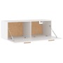 Armario de pared madera contrachapada blanco 100x36,5x35 cm de vidaXL, Taquillas y armarios de almacenamiento - Ref: Foro24-8...