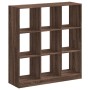 Estantería madera de ingeniería marrón roble 102x32x108 cm en Librerías y estanterías | Comprar online en Foru.es