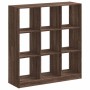 Estantería madera de ingeniería marrón roble 102x32x108 cm en Librerías y estanterías | Comprar online en Foru.es