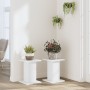 Soportes de plantas 2 uds madera ingeniería blanco 30x30x40 cm en Soportes para macetas | Comprar online en Foru.es