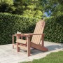 Silla de jardín Adirondack HDPE marrón de vidaXL, Sillas de jardín - Ref: Foro24-318639, Precio: 164,31 €, Descuento: %