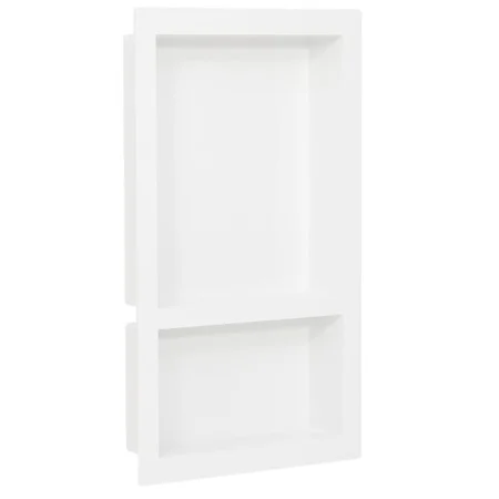 Duschnische mit 2 glänzend weißen Abteilen 41x51x10 cm von vidaXL, Duschwände und Duschwände - Ref: Foro24-151398, Preis: 108...