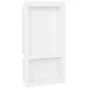 Hornacina de ducha 2 compartimentos blanco brillo 41x51x10 cm de vidaXL, Paredes y mamparas de ducha - Ref: Foro24-151398, Pr...