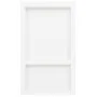Hornacina de ducha 2 compartimentos blanco brillo 41x51x10 cm de vidaXL, Paredes y mamparas de ducha - Ref: Foro24-151398, Pr...