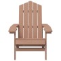 Silla de jardín Adirondack HDPE marrón de vidaXL, Sillas de jardín - Ref: Foro24-318639, Precio: 164,31 €, Descuento: %