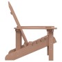 Silla de jardín Adirondack HDPE marrón de vidaXL, Sillas de jardín - Ref: Foro24-318639, Precio: 164,31 €, Descuento: %