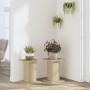 Soportes para plantas 2 uds madera roble Sonoma 30x30x40 cm en Soportes para macetas | Comprar online en Foru.es