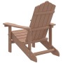 Silla de jardín Adirondack HDPE marrón de vidaXL, Sillas de jardín - Ref: Foro24-318639, Precio: 164,31 €, Descuento: %