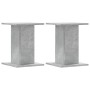 Soportes para plantas 2 uds madera gris hormigón 30x30x40 cm en Soportes para macetas | Comprar online en Foru.es
