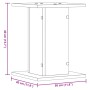 Soportes para plantas 2 uds madera gris Sonoma 30x30x40 cm en Soportes para macetas | Comprar online en Foru.es