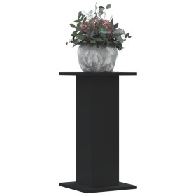 Soportes de plantas 2 uds madera ingeniería negro 30x30x60 cm en Soportes para macetas | Comprar online en Foru.es