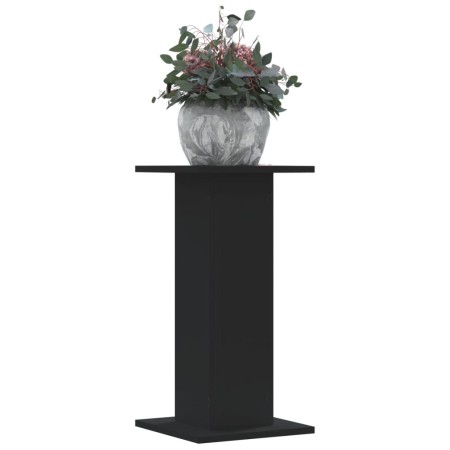 Soportes de plantas 2 uds madera ingeniería negro 30x30x60 cm en Soportes para macetas | Comprar online en Foru.es
