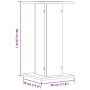 Soportes de plantas 2 uds madera ingeniería negro 30x30x60 cm en Soportes para macetas | Comprar online en Foru.es