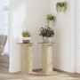 Soportes de plantas 2 uds madera roble Sonoma 30x30x60 cm en Soportes para macetas | Comprar online en Foru.es