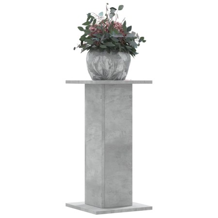 Soportes de plantas 2 uds madera gris hormigón 30x30x60 cm en Soportes para macetas | Comprar online en Foru.es