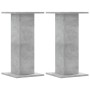 Soportes de plantas 2 uds madera gris hormigón 30x30x60 cm en Soportes para macetas | Comprar online en Foru.es