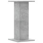 Soportes de plantas 2 uds madera gris hormigón 30x30x60 cm en Soportes para macetas | Comprar online en Foru.es