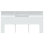 Mueble cabecero blanco 200x19x103,5 cm de vidaXL, Cabeceros y pies de cama - Ref: Foro24-811889, Precio: 81,13 €, Descuento: %