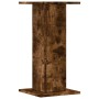 Soportes de plantas 2 uds madera roble ahumado 30x30x60 cm en Soportes para macetas | Comprar online en Foru.es