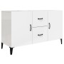 Aparador de madera de ingeniería blanco brillante 100x36x60 cm de vidaXL, Aparadores - Ref: Foro24-812525, Precio: 96,01 €, D...