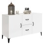 Aparador de madera de ingeniería blanco brillante 100x36x60 cm de vidaXL, Aparadores - Ref: Foro24-812525, Precio: 96,01 €, D...
