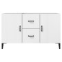 Aparador de madera de ingeniería blanco brillante 100x36x60 cm de vidaXL, Aparadores - Ref: Foro24-812525, Precio: 96,01 €, D...
