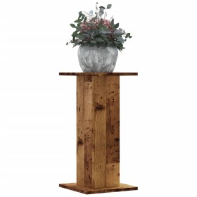 Soportes de plantas 2 uds madera roble envejecido 30x30x60 cm en Soportes para macetas | Comprar online en Foru.es