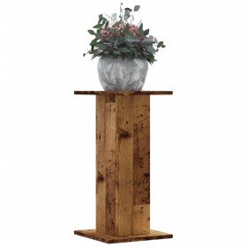 Soportes de plantas 2 uds madera roble envejecido 30x30x60 cm en Soportes para macetas | Comprar online en Foru.es