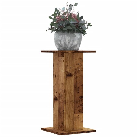 Soportes de plantas 2 uds madera roble envejecido 30x30x60 cm en Soportes para macetas | Comprar online en Foru.es