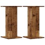 Soportes de plantas 2 uds madera roble envejecido 30x30x60 cm en Soportes para macetas | Comprar online en Foru.es