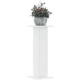 Soportes de plantas 2 uds madera ingeniería blanco 30x30x80 cm en Soportes para macetas | Comprar online en Foru.es
