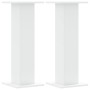 Soportes de plantas 2 uds madera ingeniería blanco 30x30x80 cm en Soportes para macetas | Comprar online en Foru.es