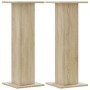 Soportes para plantas 2 uds madera roble Sonoma 30x30x80 cm en Soportes para macetas | Comprar online en Foru.es